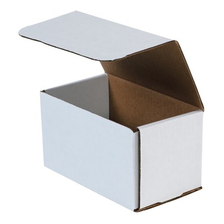 Bsc Preferred 7 x 4 x 4'' White Corrugated Mailers, 50PK BUY00027489